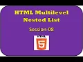 HTML Multilevel Nested List