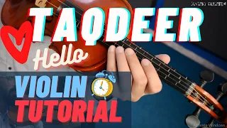 taqdeer hello movie violin lesson urdu hindi easy music tutorials