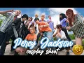 we did a Percy Jackson cosplay photoshoot behind the scenes