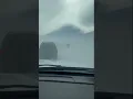 Whiteout driving conditions in Evergreen Colorado