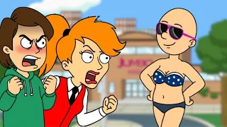 Classic Caillou Wears A BIKINI To School GROUNDED