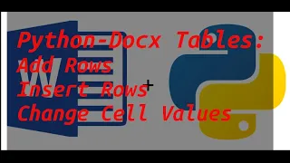 Python-Docx Tables Quick start guide Under 10 minutes