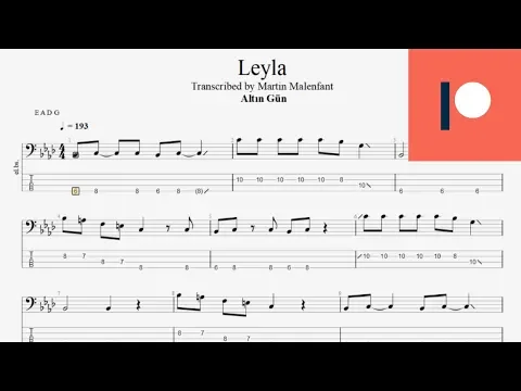 Download MP3 Altın Gün - Leyla (bass tab)
