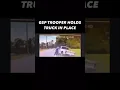 GSP Trooper Holds Fleeing Truck in Place with Barehands