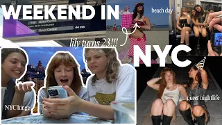 BBFs trip to NYC lily s birt ay beach trip queer nightlife