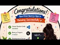 Install Next js and VS Code and Create Your First Next js Project