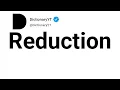 Reduction Antonyms Opposite Words