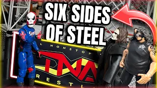 TNA Six Sides of Steel Arena Set Up Full-Scale Six-Sided wrestling figure Ring