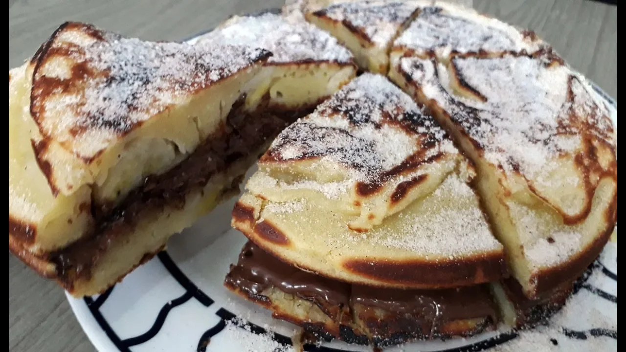 SUPER FÁCIL, PANQUECA AMERICANA COM NUTELLA | CucaChef
