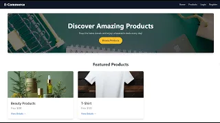 Built an Ecommerce website using Redux toolkit React Project