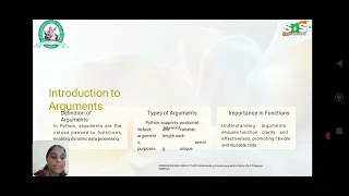 Understanding Formal argument Python Programming SNS Institutions