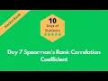 HackerRank Day 7 Spearman s Rank Correlation Coefficient solution in Python 10 Days Of Statistics
