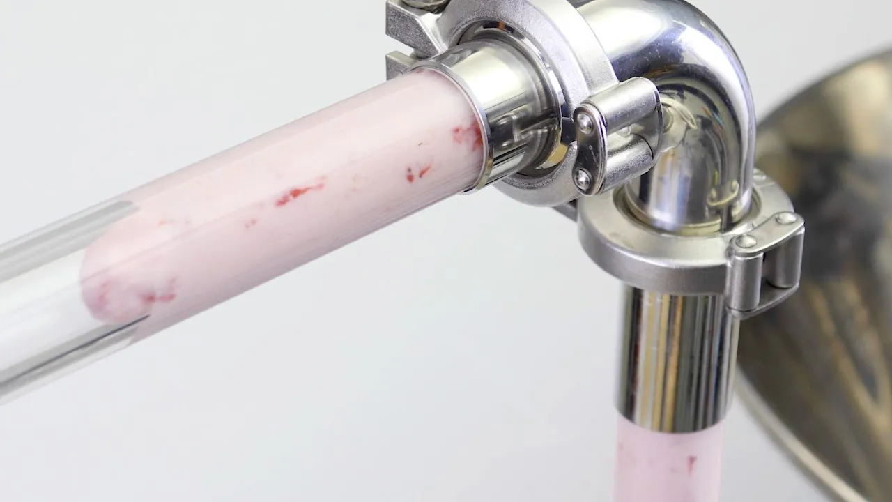 果肉入りヨーグルトを見る