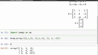python solve Ax b