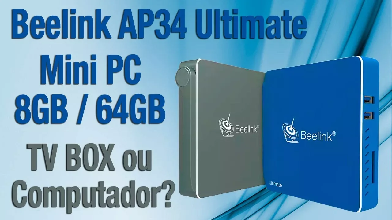 Tv Box ou Computador? BEELINK AP34 ULTIMATE Mini PC 8GB /64GB e Windows 10