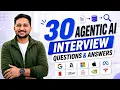 30 Agentic AI Interview Questions Asked at FAANG in 2026 MCP Multi-Agent Agentic RAG FREE PDF