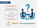 Java Interview Questions Control Statements Fresher Interview Java Tutorial Code Bode