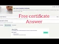 Data Science Foundation certificate answers