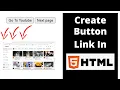 How To Make A Button Into A Link In Html Html Button With Link