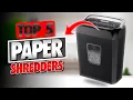 Top 5 Best PAPER SHREDDERS on Amazon 2025 Cheap Cross Cut Micro Cut For Office Use