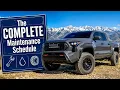 The COMPLETE 4th Gen Tacoma Maintenance Schedule Gas Hybrid