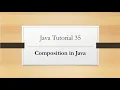 Java Tutorial 35 Composition in Java