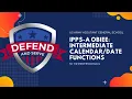 ADHOC OBIEE Intermediate Calendar Date Functions IPPS-A R3 HR Professionals