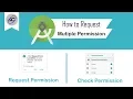 How to Request Multiple Permission in Android Studio RequestPermission Android Coding