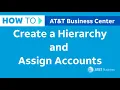 How to Create a Hierarchy and Assign Accounts in Business Center AT T Business Center