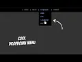 Navigation Bar in HTML and CSS with Dropdown Dropdown Menu with HTML CSS