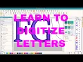 HATCH EMBROIDERY FREE TUTORIAL Learn to digitize fonts and letters