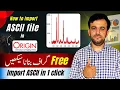 How to import xrd data in origin How to import excel data in origin Originpro Lecture 8