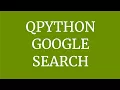 Google search script in Android QPython