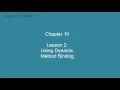 Chapter 10 Lesson 2 Using Dynamic Method Binding