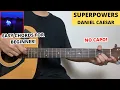 Lagu Superpowers - Daniel Caesar (Guitar Tutorial) Easy Chords For Beginner! No Capo!