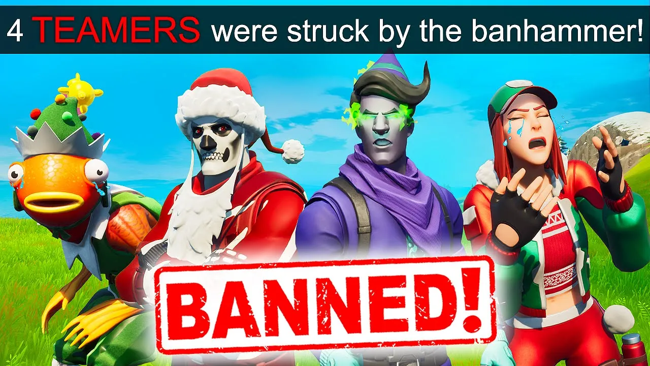 *FULL SQUAD* GETS UNFAIRLY BANNED!! - Fortnite Funny Fails and WTF Moments! #1130