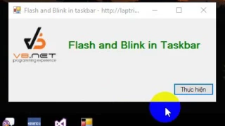 VB NET How to use flash and blink in taskbar
