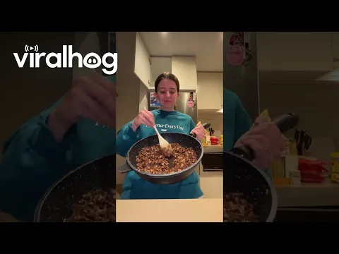 Girl Drops Fresh Pan-Cooked Granola on the Floor || ViralHog