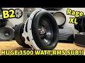 The HUGE 3500 Watt RMS Subwoofer B2 Rage XL 12 Review