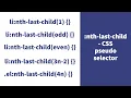 nth-last-child - CSS Pseudo Selector Explained