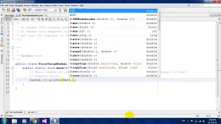 Find floor value of a number using Math in Java Netbeans
