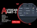 AUTOCAD PART-3 Scale Circle Align Rectangle Polygon Ellipse Area