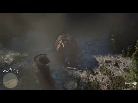 Пасхалка Red Dead Redemption 2 - женщина в бочке