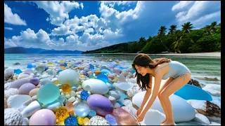 As the sea level dropped, precious snails appeared on the sea floor.