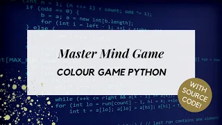 Master Mind Color Game in Python Project