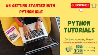 Python Tutorials 4 Getting started with Python IDLE