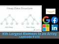 Kth LARGEST ELEMENT IN AN ARRAY - SOLUTION EXPLAINED PYTHON