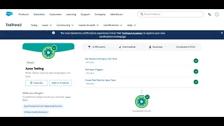 Get Started with Apex Unit Tests Apex Testing Salseforce Trailhead