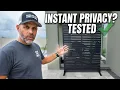 72 Outdoor Privacy Screen Review All-Metal Construction Tested