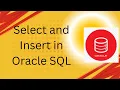 Select and Insert in Oracle SQL